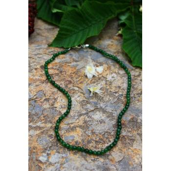STONEAGE Bayan Kolye Yeşil Jade Ceyt Doğal Taş Dengeleyici ve İyileştirici