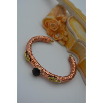 STONEAGE ONİKS TAŞLI TASARIM BAKIR BİLEZİK