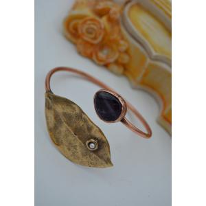 STONEAGE AMETİST TAŞLI TASARIM BİLEKLİK