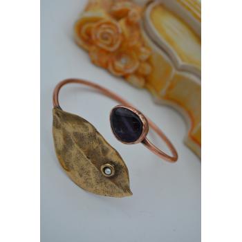 STONEAGE AMETİST TAŞLI TASARIM BİLEKLİK