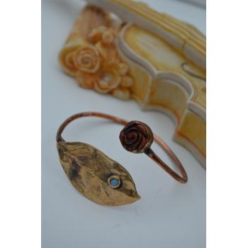 STONEAGE GÜL MERCAN EL YAPIMI BİLEKLİK