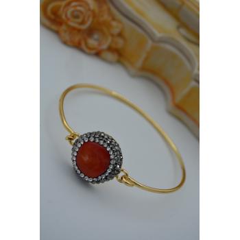 STONEAGE MERCAN TAŞLI EL YAPIMI BİLEKLİK