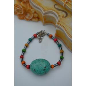 STONEAGE TURKUAZ TAŞLI BİLEKLİK