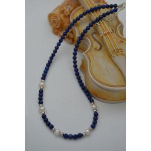 STONEAGE Lapis Lazuli ve İncili Bayan Kolye