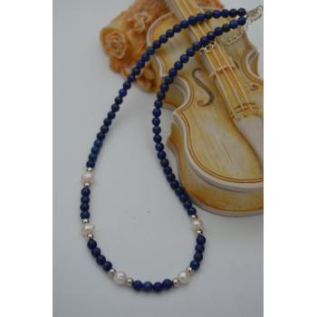 STONEAGE Lapis Lazuli ve İncili Bayan Kolye