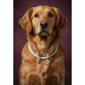 İncili Köpek Kolye - Tasma - Collar