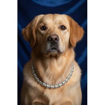 İncili Köpek Kolye- Tasma - Collar