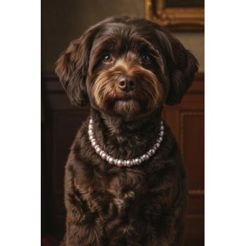 İncili Köpek Kolye- Tasma - Collar