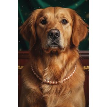 İncili Köpek Kolye- Tasma - Collar