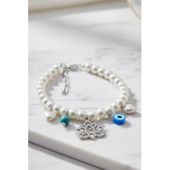 İncili Köpek Kolye- Tasma - Collar