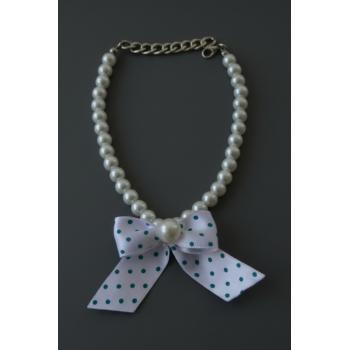 İncili Köpek Kolye- Tasma - Collar