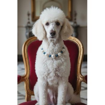 İncili Köpek Kolye- Tasma - Collar