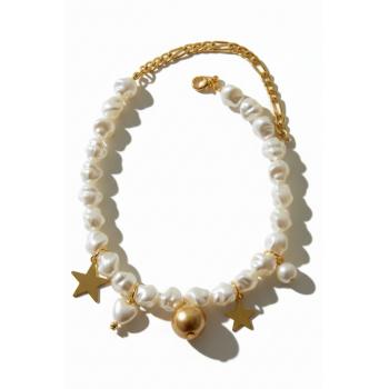 İncili Köpek Kolye- Tasma - Collar