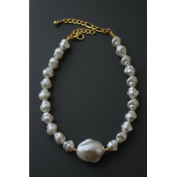 İncili Köpek Kolye- Tasma - Collar