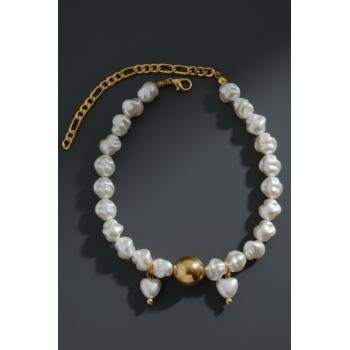 İncili Köpek Kolye- Tasma - Collar