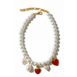 İncili Köpek Kolye- Tasma - Collar