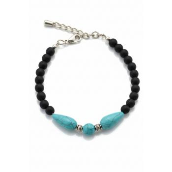 Karışık Doğaltaş Köpek Kolye- Tasma - Collar