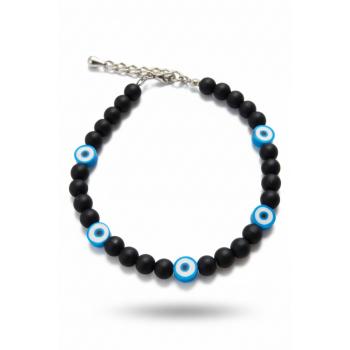 Karışık Doğaltaş Köpek Kolye- Tasma - Collar