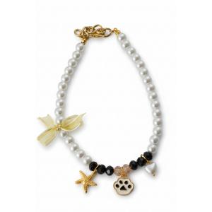 İncili Köpek Kolye- Tasma - Collar