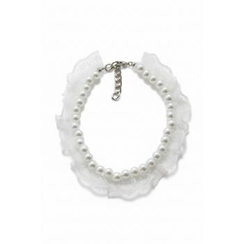 İncili Köpek Kolye- Tasma - Collar