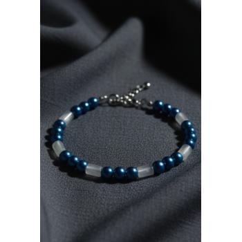 İnci Ve Fosforlu Köpek Kolye- Tasma - Collar